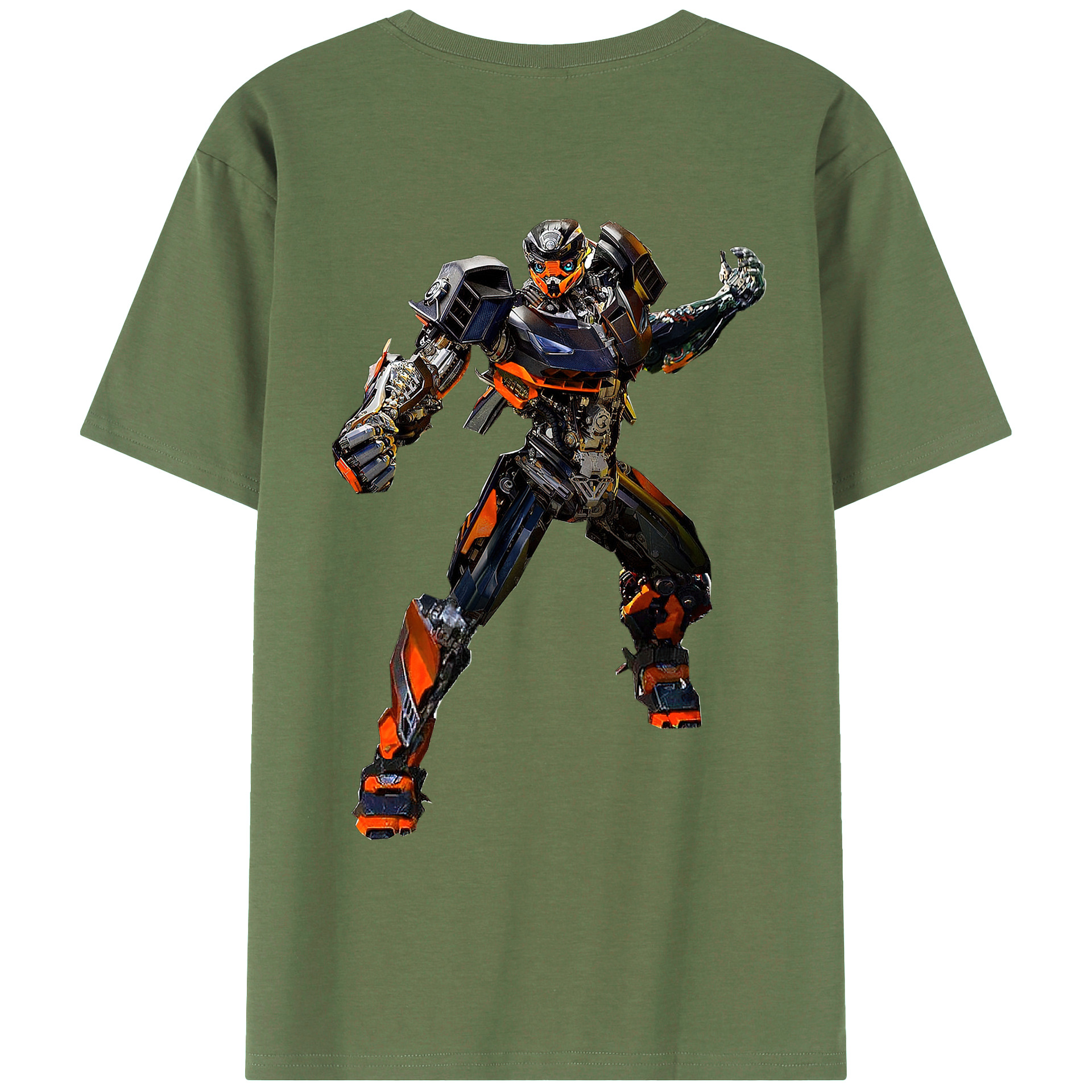（画像用）  綿100％ メンズ半袖Tシャツ（バックプリント） 通気性